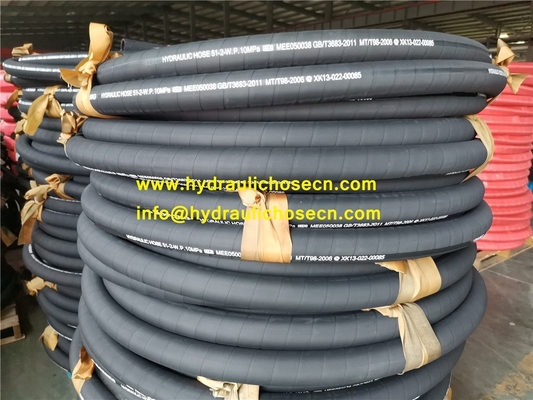 Hydraulic hose, high pressure rubber hose, flexible rubber hose, high pressure flexible rubber hose, R1, R2, 4SH, 4SP supplier